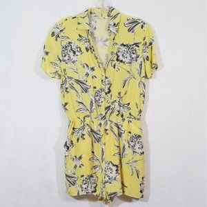 BB Dakota Morgana Yellow Floral Print Romper